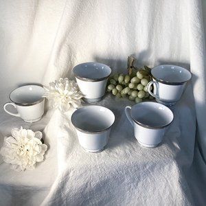 Noritake 4286 Queen's Platinum 5 cups